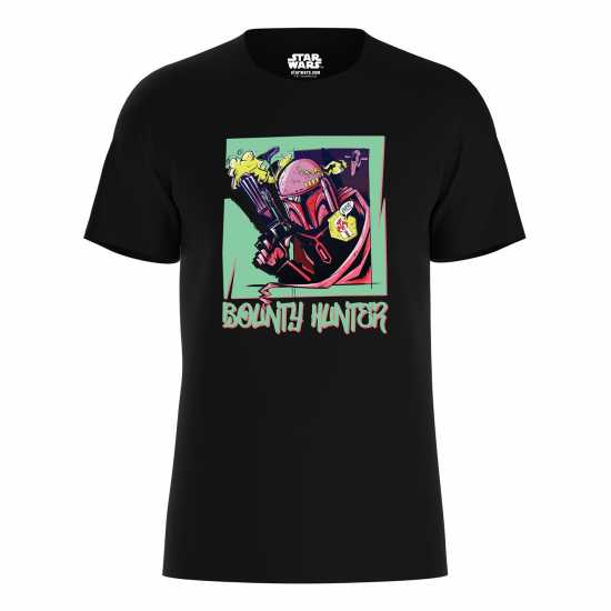 Star Wars Boba Fett Bounty Hunter Graffiti T-Shirt  Дамски стоки с герои