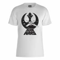Star Wars X-Wing On Rebel Alliance Symbol T-Shirt  Дамски стоки с герои