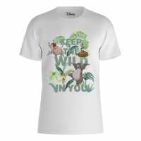 Disney Jungle Book Keep It Wild T-Shirt White Дамски стоки с герои
