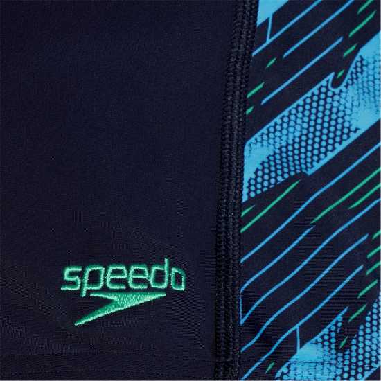 Детски бански и бикини Speedo Boys Hyperboom Panel Aquashort Морска синьо Speedo Boys Hyperboom Panel Aquashort Морска синьо Детски бански и бикини