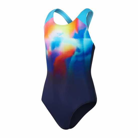 Детски бански и бикини Speedo Digital Placement Splashback Junior Speedo Digital Placement Splashback Junior Детски бански и бикини