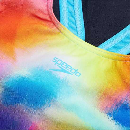 Детски бански и бикини Speedo Digital Placement Splashback Junior Speedo Digital Placement Splashback Junior Детски бански и бикини