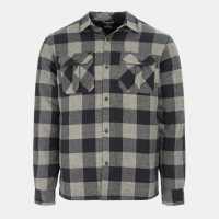 Dunlop Мъжка Риза Lumber Shirt Mens Grey/Black 