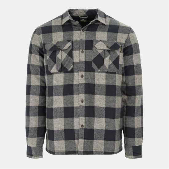 Dunlop Мъжка Риза Lumber Shirt Mens Grey/Black 