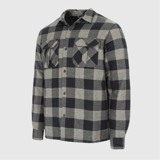 Dunlop Мъжка Риза Lumber Shirt Mens Grey/Black 