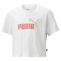 Puma Logo Crop Tee Jn34  Детски тениски и фланелки