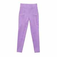 Requisite Full Grip Equestrian Tights Juniors Сиренево Детски клинове