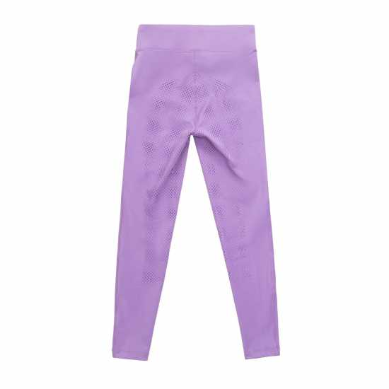 Requisite Full Grip Equestrian Tights Juniors Сиренево Детски клинове