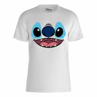 Disney 100 Stitch Face T-Shirt  Дамски стоки с герои