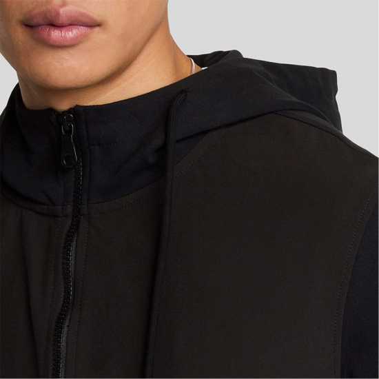 Lyle And Scott Softshell Hybrid Zip Through Hoodie  