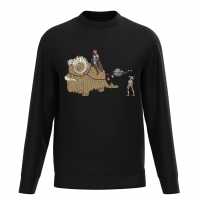 Star Wars Mando And Grogu Christmas Sweater Black Коледни пуловери