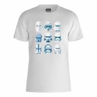 Star Wars Stormtrooper 3X3 T-Shirt White Дамски стоки с герои