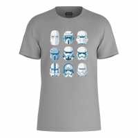 Star Wars Stormtrooper 3X3 T-Shirt Grey Дамски стоки с герои