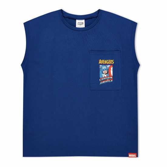 Character Marvel Graphic Vest And Short Set