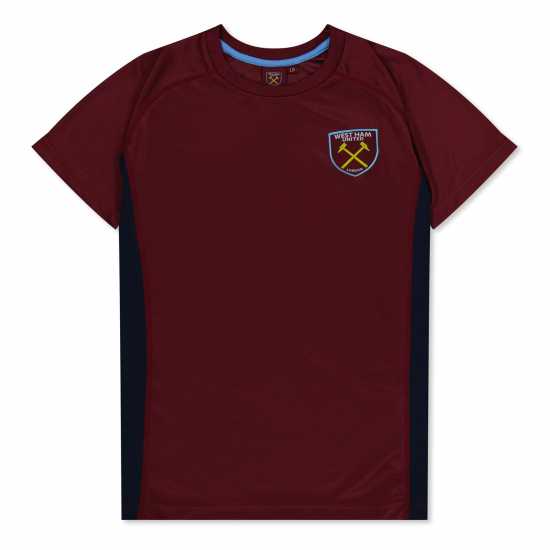 Source Lab Ham United Poly T-Shirt Juniors  Футболни отбори и стоки