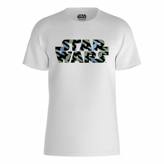 Disney Star Wars Graphic Typography T-Shirt White Дамски стоки с герои