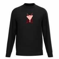 Plain Lazy Pig In A Blanket Christmas Sweater Black Коледни пуловери