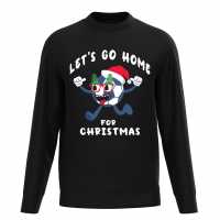 Classicos de Futebol Let's Go Home for Christmas Sweater Black Коледни пуловери