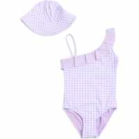 Бански за момичета Threadbare And Swimsuit Set Babies Threadbare And Swimsuit Set Babies Бански за момичета
