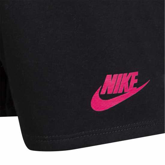 Nike Graphic Top And Shorts Set Infants Black Бебешки дрехи