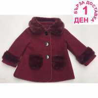Firetrap Вълнено Палто Wool Coat Infant Girls  Детски якета и палта