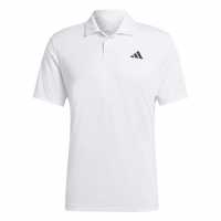 Adidas Мъжка Тениска С Яка Tennis Polo Shirt Mens White Бадминтон