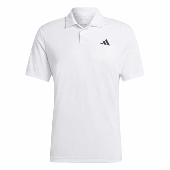 Adidas Мъжка Тениска С Яка Tennis Polo Shirt Mens White Бадминтон