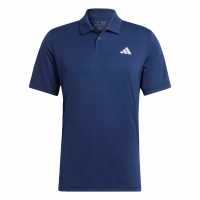 Adidas Мъжка Тениска С Яка Tennis Polo Shirt Mens Collegiate Navy Бадминтон