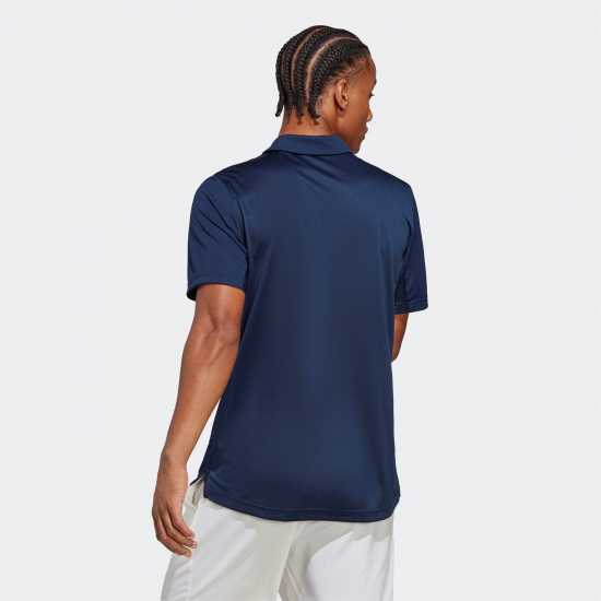 Adidas Мъжка Тениска С Яка Tennis Polo Shirt Mens Collegiate Navy Бадминтон