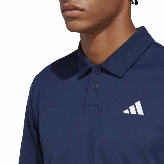 Adidas Мъжка Тениска С Яка Tennis Polo Shirt Mens Collegiate Navy Бадминтон