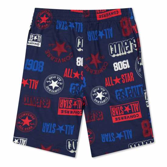 Converse Десенирани Шорти Logo Allover Print Shorts  