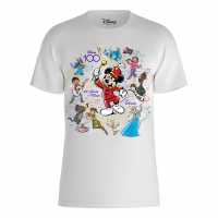 Character Disney 100 Years Music T-Shirt White Дамски стоки с герои