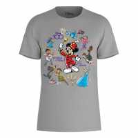 Character Disney 100 Years Music T-Shirt Grey Дамски стоки с герои