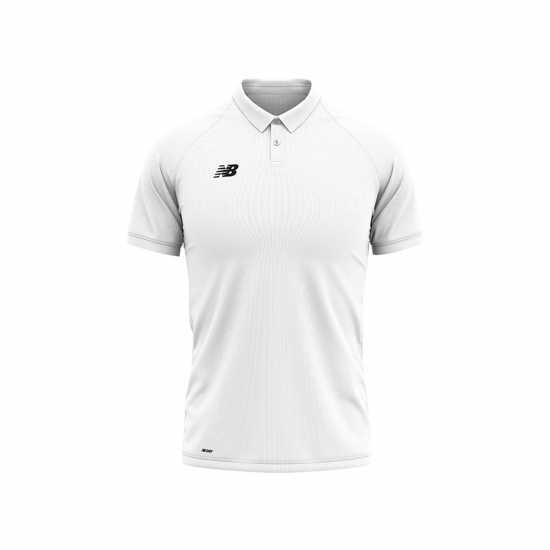 Блуза С Яка New Balance Polo Shirt Childrens Бяло Детски тениски тип поло