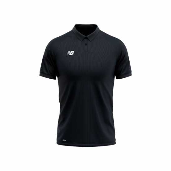 Блуза С Яка New Balance Polo Shirt Childrens Черно Детски тениски тип поло