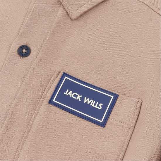 Jack Wills Loopback Shirt Jn99 Silver Mink Детски ризи