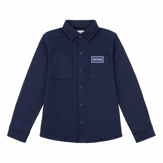 Jack Wills Loopback Shirt Jn99 Navy Blazer - Детски ризи