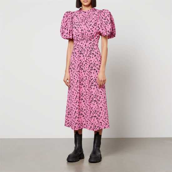 Rotate Birger Christensen Fine Jacquard Puffy Dress  