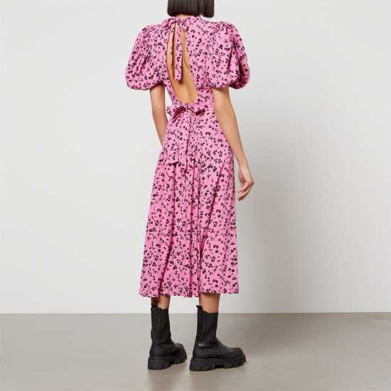 Rotate Birger Christensen Fine Jacquard Puffy Dress  
