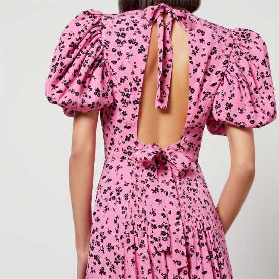 Rotate Birger Christensen Fine Jacquard Puffy Dress  