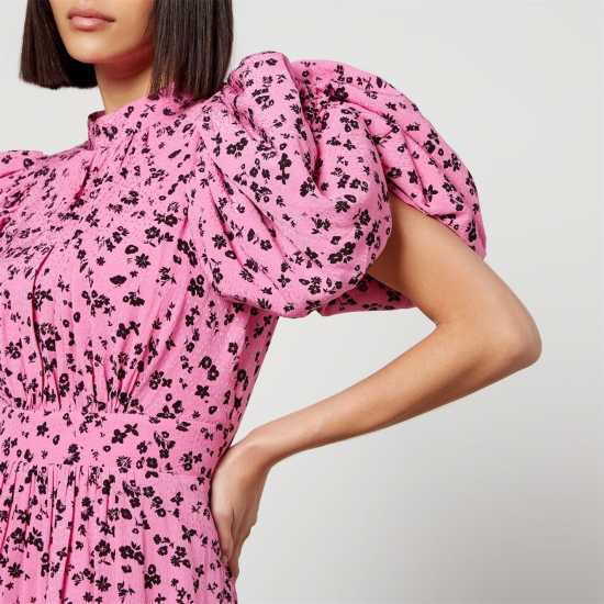 Rotate Birger Christensen Fine Jacquard Puffy Dress  