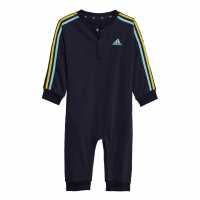 Adidas Essentials 3-Stripes French Terry Bodysuit Kids Legend Ink / Bliss Blue / Impa Детски поли и рокли