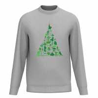 Star Wars Christmas Tree Characters Sweater Grey Коледни пуловери