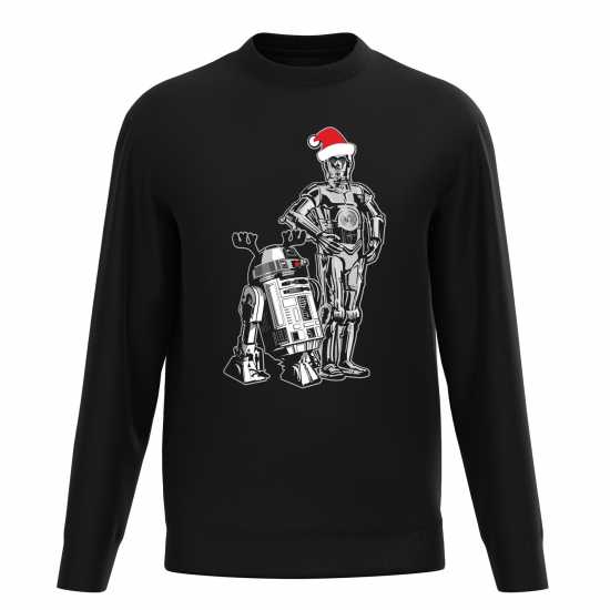 Star Wars C-3Po And R2-D2 At Christmas Sweater Black Коледни пуловери