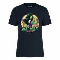 Marvel She Hulk La T-Shirt Navy Дамски стоки с герои