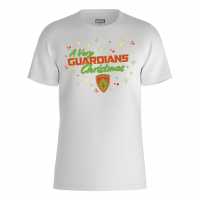 Marvel Guardians Christmas T-Shirt White Дамски стоки с герои