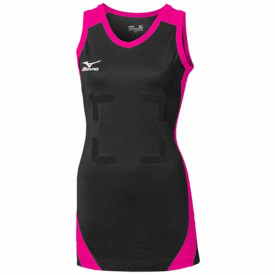 Mizuno Pro Netball Dress Juniors Черно/фуксия Детски поли и рокли