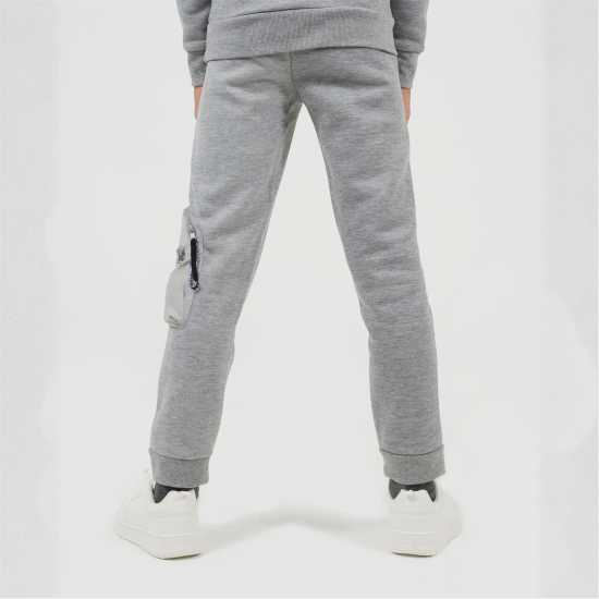 Brave Soul Boys Skinny Fit Joggers Light Grey 