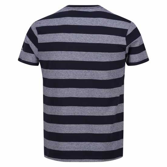 Regatta Ryeden Striped Tshirt Navy/WhitStr 