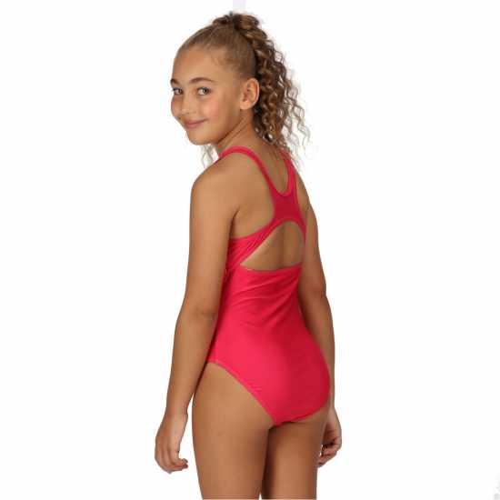 Regatta Kartisse Swim Costume Pink Potion Детски бански и бикини